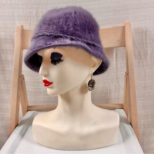 Vintage Kangol Furgora Purple Bucket Hat Made in England 18” Grouser